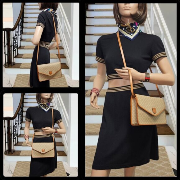 Céline Pochette Light Brown Macadam Crossbody - Picture 17 of 17